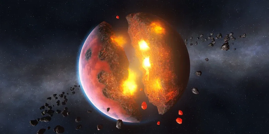 Solar Smash на Андроид — Мод Все планеты и бесконечное оружие — скриншот 4