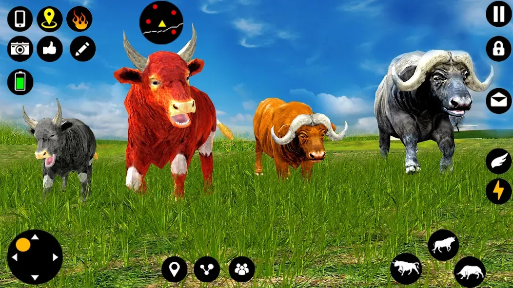 Angry Bull Attack Fight Games на Андроид — Безлимитные деньги и здоровье — скриншот 1