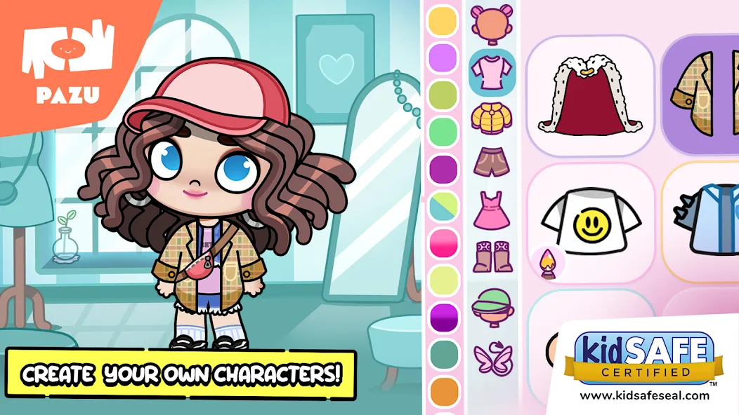 Взлом Avatar Maker Dress up for kids — Разблокированы все наряды и аксессуары — скриншот 1