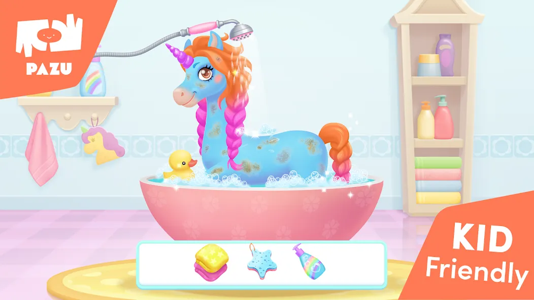 Скачать взлом My Unicorn dress up for kids на Андроид — Без рекламы и все наряды открыты — скриншот 3