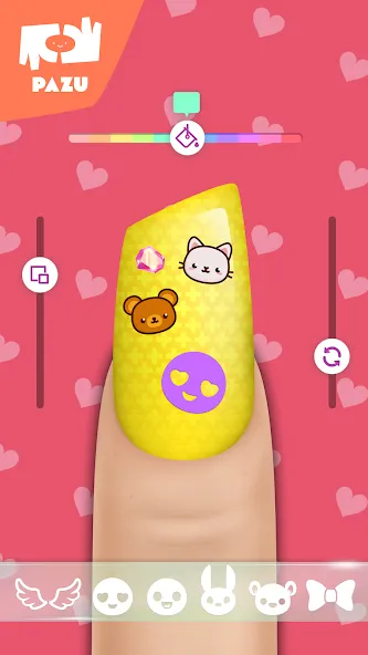 Girls Nail Salon - Kids Games (Мод Все салоны и украшения открыты) — скриншот 4