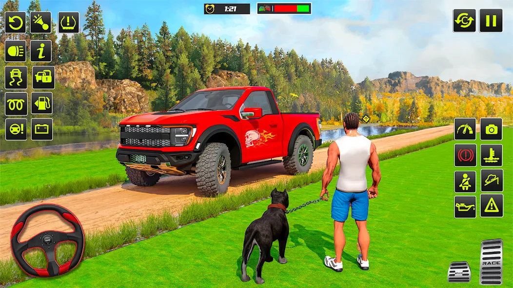 Скачать взлом Offroad 4x4 Jeep Driving Game на Андроид — Безлимитные деньги и топливо — скриншот 1