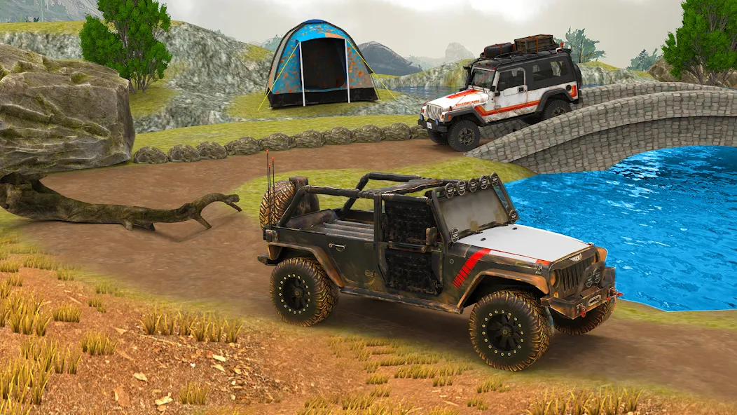 Скачать взлом Offroad 4x4 Jeep Driving Game на Андроид — Безлимитные деньги и топливо — скриншот 3