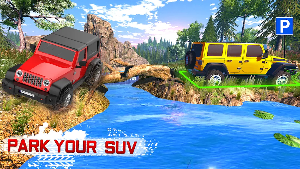 Скачать взлом Offroad 4x4 Jeep Driving Game на Андроид — Безлимитные деньги и топливо — скриншот 4