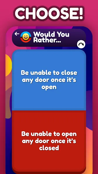 Скачать Would You Rather ? на Андроид — Все вопросы разблокированы — скриншот 1 Скачать Would You Rather ? на Андроид — Все вопросы разблокированы — скриншот 1