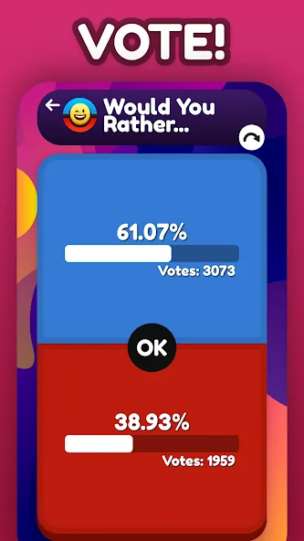 Скачать Would You Rather ? на Андроид — Все вопросы разблокированы — скриншот 2 Скачать Would You Rather ? на Андроид — Все вопросы разблокированы — скриншот 2