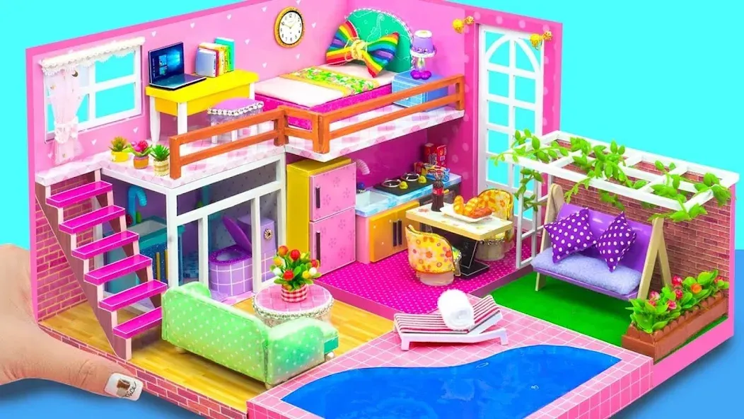 Girl Doll House Design Games MOD APK — Безлимитные деньги и все предметы — скриншот 2