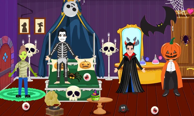 Pretend Play Halloween Party на Андроид — Все предметы для хэллоуинской вечеринки — скриншот 3