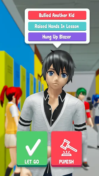 Скачать взломанную Anime School Teacher Simulator — Безлимитные деньги и все костюмы — скриншот 1