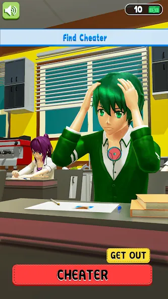 Скачать взломанную Anime School Teacher Simulator — Безлимитные деньги и все костюмы — скриншот 3