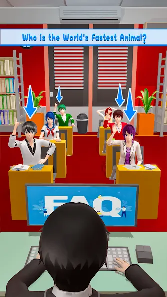 Скачать взломанную Anime School Teacher Simulator — Безлимитные деньги и все костюмы — скриншот 5