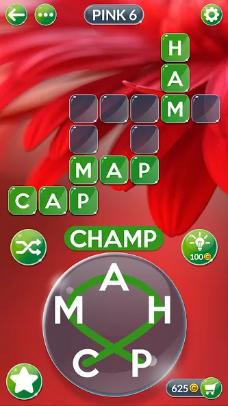 Wordscapes In Bloom (Мод Безлимитные подсказки и монеты) — скриншот 4