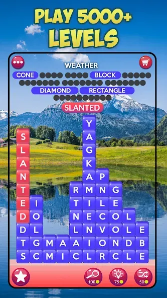 Word Stacks на Андроид — Открыты все уровни и подсказки — скриншот 4