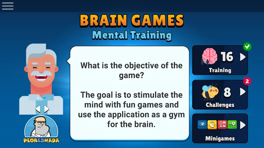 Скачать взломанную Neurobics: 60 Brain Games — Безлимитные подсказки и открыты все игры — скриншот 1