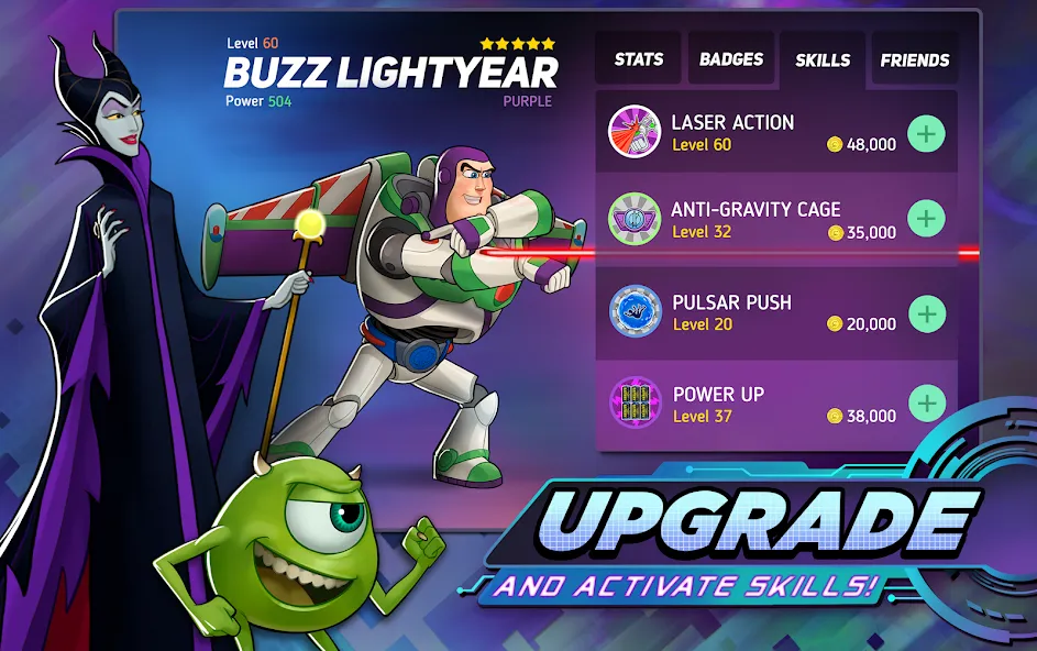 Взломанная Disney Heroes: Battle Mode на Андроид — Безлимитные ресурсы и усиленные герои — скриншот 4
