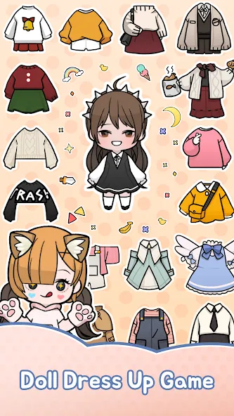 Скачать Unnie doll MOD APK — Все наряды и аксессуары открыты — скриншот 1