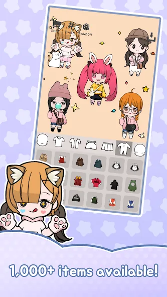 Скачать Unnie doll MOD APK — Все наряды и аксессуары открыты — скриншот 4