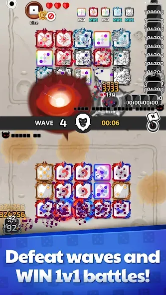 Random Dice Defense : PvP TD — Мод: Безлимитные деньги и все кости открыты — скриншот 2