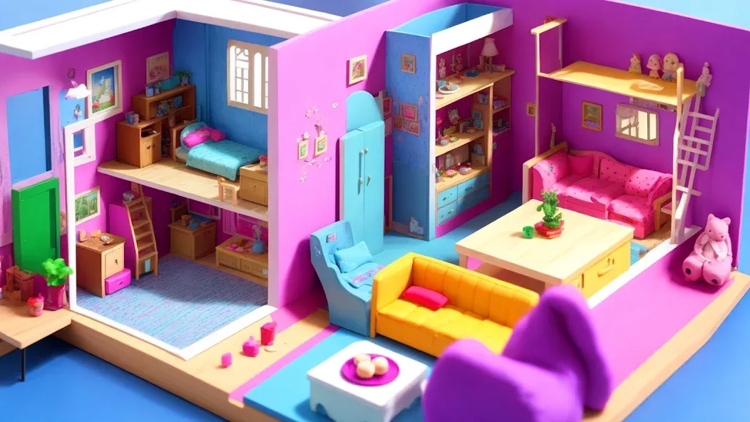 Скачать Doll House Design: Girl Games MOD APK — Безлимитные деньги и всё открыто — скриншот 4