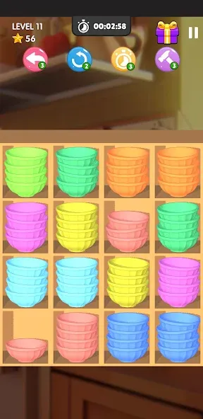 Bowl Sort Bonanza MOD APK на Android — Безлимитные подсказки и открыты все уровни — скриншот 5 Bowl Sort Bonanza MOD APK на Android — Безлимитные подсказки и открыты все уровни — скриншот 5