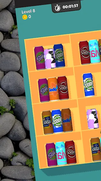 Скачать взлом Tidy Box Match 3D на Андроид — Безлимитные деньги и подсказки — скриншот 1