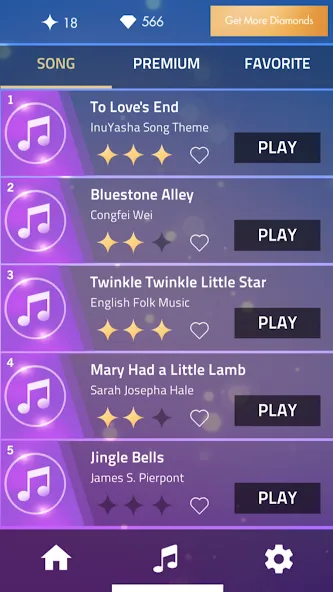 Piano Music Tiles Hot song на Андроид — Безлимитные жизни и все песни открыты — скриншот 3