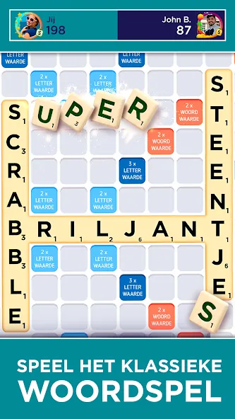 Скачать Scrabble® GO - Woordspel на Андроид — Безлимитные подсказки и монеты — скриншот 2