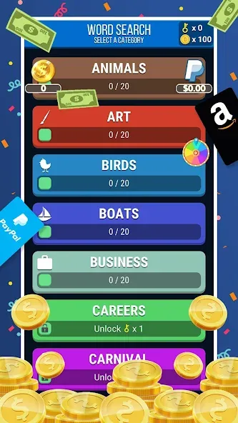 Make Money: Word Search Mod APK Безлимитные монеты и подсказки — Скачать на Андроид — скриншот 1 Make Money: Word Search Mod APK Безлимитные монеты и подсказки — Скачать на Андроид — скриншот 1