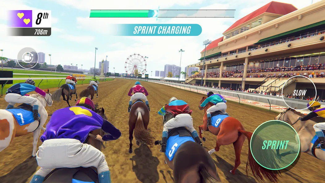 Скачать Rival Stars Horse Racing MOD APK — Безлимитные деньги и ускоренное развитие — скриншот 1