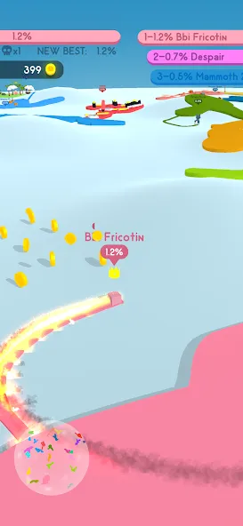 Скачать Paper.io 4 MOD APK — Безлимитная территория и быстрый захват — скриншот 2