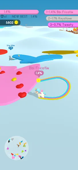 Скачать Paper.io 4 MOD APK — Безлимитная территория и быстрый захват — скриншот 4