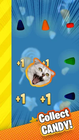 Скачать взломанную Candy Cat — Безлимитные жизни и монеты — скриншот 2
