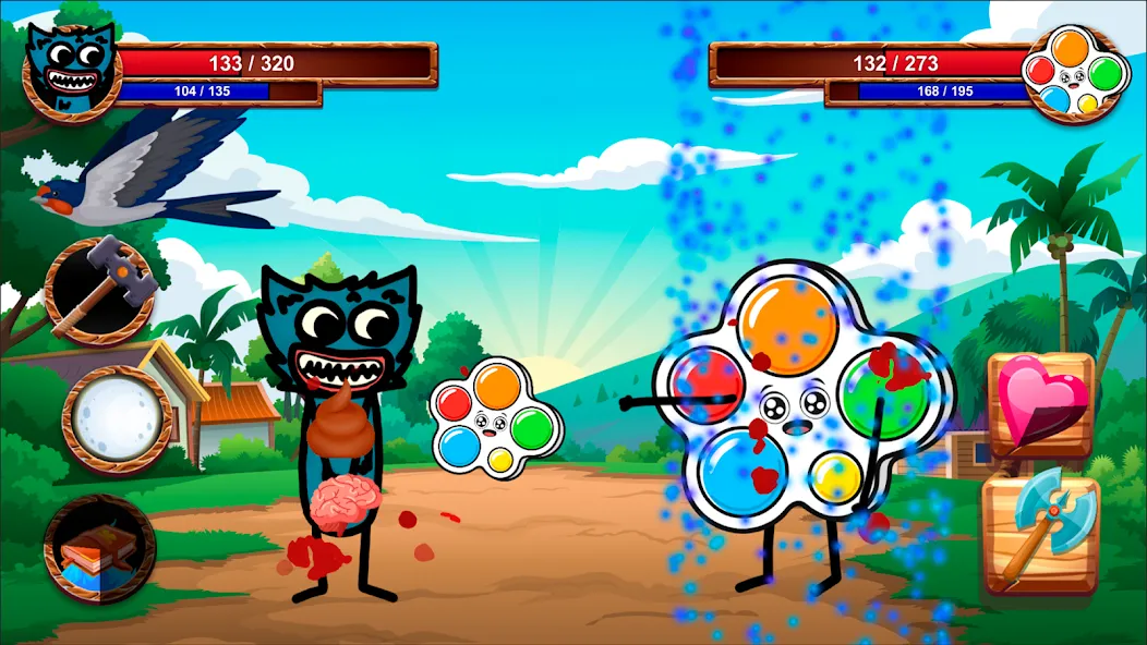 Скачать Cartoon Battle на Android — Безлимитные ресурсы и усиленные герои — скриншот 1