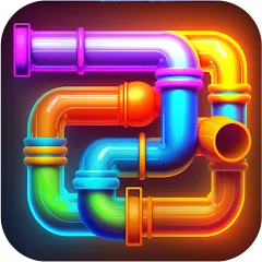 Скачать Pipe Puzzle Connect (Мод: Без рекламы и все уровни открыты) на Андроид