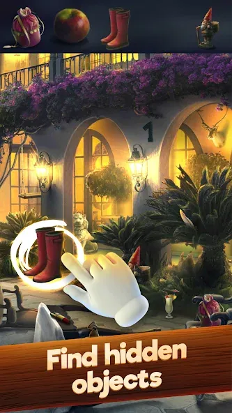 Скачать Hidden Objects: Find items MOD APK — Безлимитные подсказки и открыты все уровни — скриншот 1