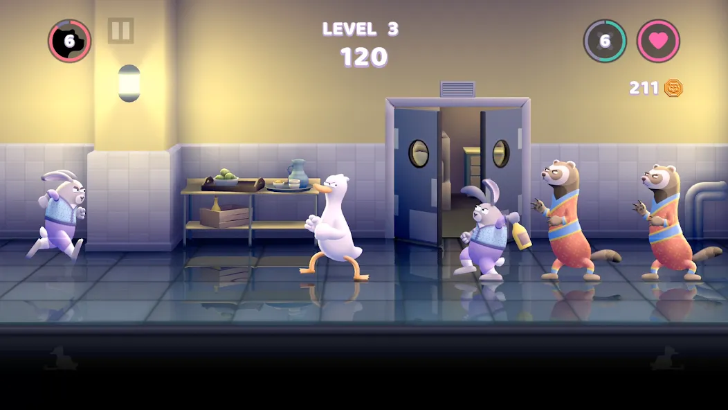 Punch Kick Duck на Андроид — Мод Безлимитные деньги и открыты все уровни — скриншот 3