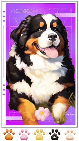Скачать Dog Coloring, Color by number — Последняя версия (Все раскраски разблокированы) — скриншот 2