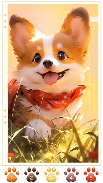 Скачать Dog Coloring, Color by number — Последняя версия (Все раскраски разблокированы) — скриншот 4