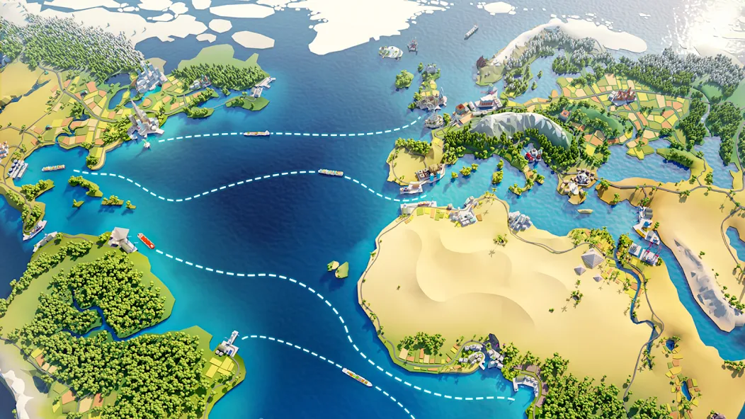 Скачать Port City: Ship Tycoon — Безлимитные деньги и ресурсы — скриншот 4