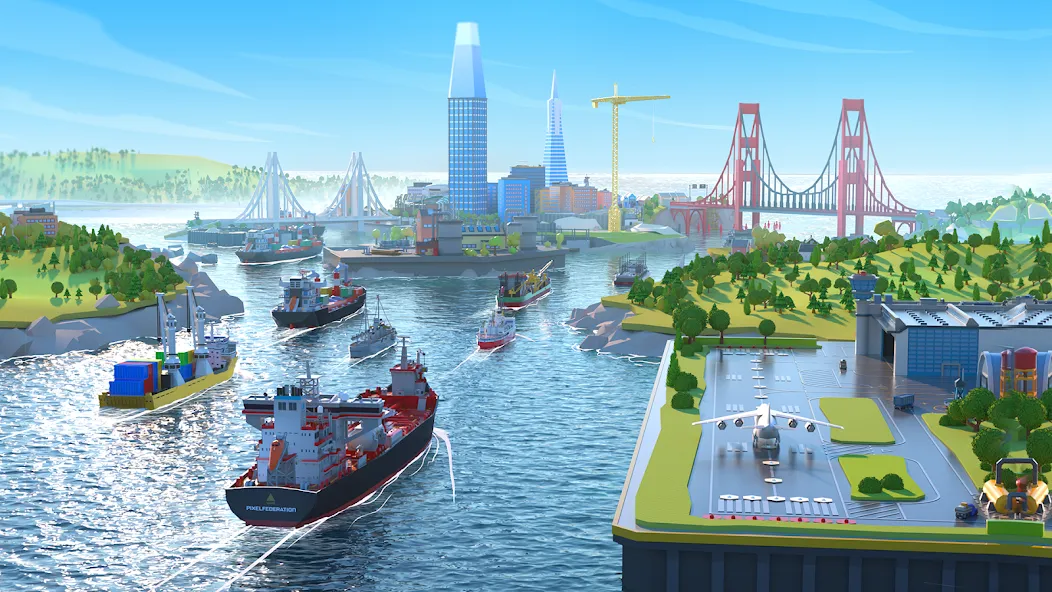 Скачать Port City: Ship Tycoon — Безлимитные деньги и ресурсы — скриншот 5