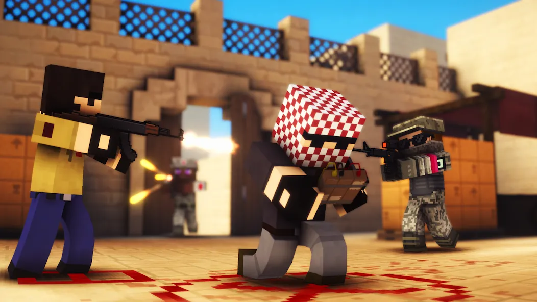 Скачать Pixel Strike 3D - FPS Gun Game на телефон — Безлимитные монеты и всё оружие — скриншот 1