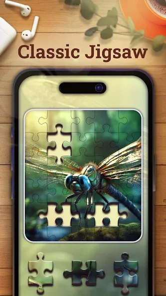 Jigsaw puzzles 2: Puzzle game Mod APK Безлимитные подсказки и монеты — Скачать на Андроид — скриншот 1