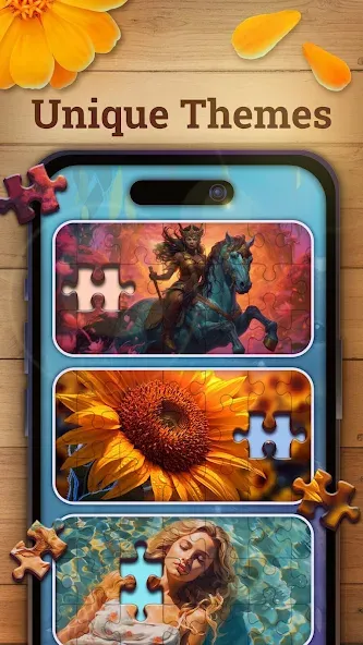 Jigsaw puzzles 2: Puzzle game Mod APK Безлимитные подсказки и монеты — Скачать на Андроид — скриншот 4
