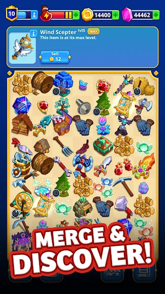 Medieval Merge: Epic Adventure на Андроид — Безлимитные ресурсы и энергия — скриншот 4
