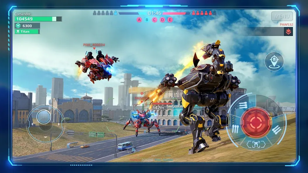 War Robots Multiplayer Battles на Андроид — Мод Безлимитные ресурсы и усиленные роботы — скриншот 4 War Robots Multiplayer Battles на Андроид — Мод Безлимитные ресурсы и усиленные роботы — скриншот 4