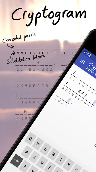 Скачать Cryptogram - puzzle quotes — Модификация Открыты все цитаты и подсказки — скриншот 1 Скачать Cryptogram - puzzle quotes — Модификация Открыты все цитаты и подсказки — скриншот 1