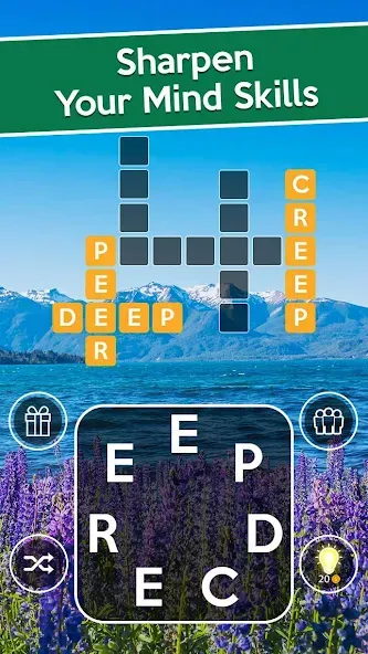 Скачать Word Cross: Crossy Word Search на Android — Безлимитные подсказки и ходы — скриншот 2