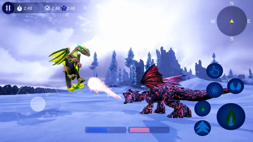Magical Dragon Flight Games 3D — Взломанная версия (Все драконы разблокированы) — скриншот 1