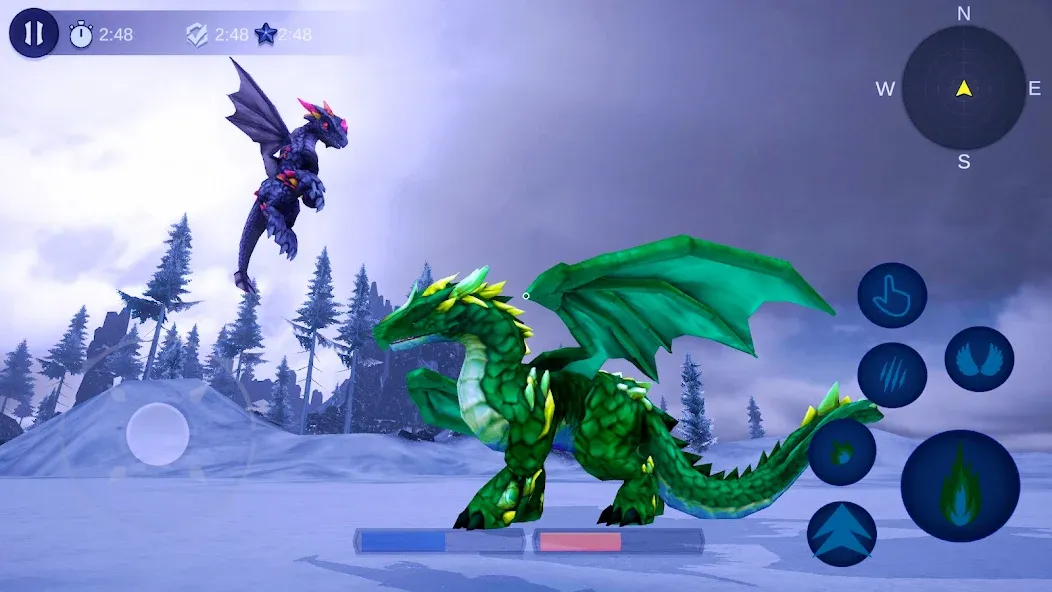 Magical Dragon Flight Games 3D — Взломанная версия (Все драконы разблокированы) — скриншот 5