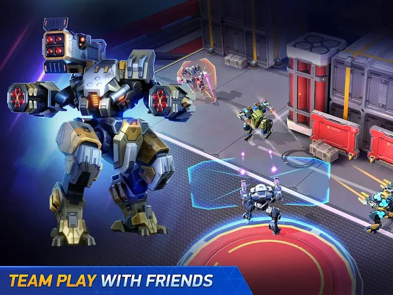Mech Arena - Shooting Game — Мод: Безлимитные ресурсы и улучшенное оружие — скриншот 5 Mech Arena - Shooting Game — Мод: Безлимитные ресурсы и улучшенное оружие — скриншот 5